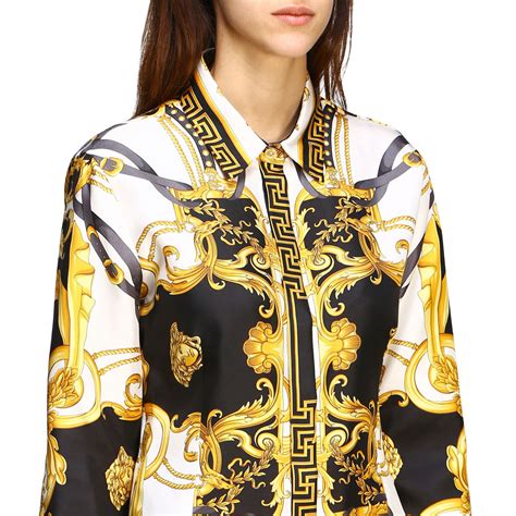 camicia lunga versace|Nuova collezione di camicie da donna di Versace su Farfetch.